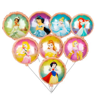 China Princess Party Supplies 18inch Princess Foil Balloons Baby Shower Girl Party Decorations for sale