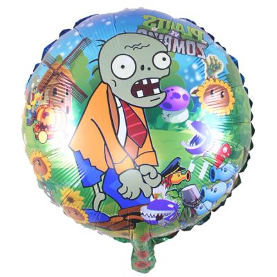 China Party Supplies Halloween Party Supplies Kids Toys Kids Gifts 18inch Balloon Plants Vs Zombies Foil Balloons for sale