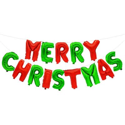 China Party Supplies 2021 Santa Claus Foil Balloon For Merry Christmas Party Supplies 16inch Letter Balloon for sale