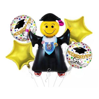 China Party Decorations New Helium Aluminum Congratulations Foil Balloons Graduation Season Decoration Balls For Graduation Celebration Students Party Supplies for sale