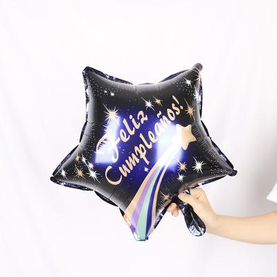 China Spanish Happy Birthday Party Supplies 18inch Foil Globos New Party Supplies Decorations Kids Gifts feliz cumpleanos globo for sale