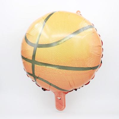 China Party Supplies 18inch Basketball Volleyball Aluminum Foil Balloons Kid's Birthday Party Bar KTV Decoration Sports Party Supplies for sale