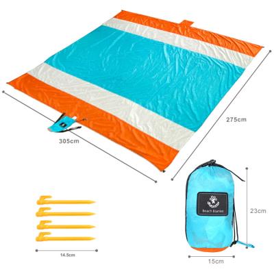 China High Quality Water Resistant Portable Camping Blanket Sand Beach Freestanding Mat for sale