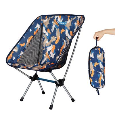 China Modern Outdoor Lightweight Folding Beach Camping Moon Chair Custom Printing for sale