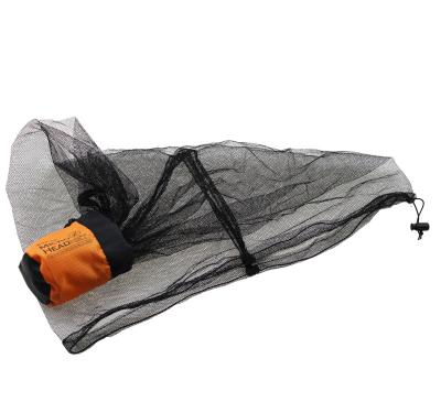 China Folded Portable 100% Polyester Outdoor Pleat Cone Mosquito Net Tent For Single Bed for sale