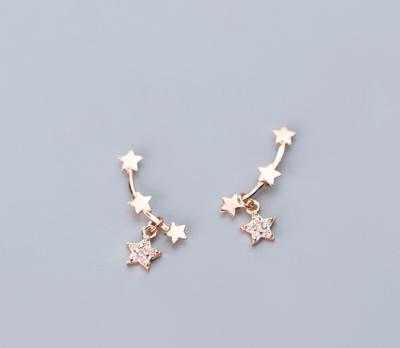 China Fashion September promotion S925 soft ginkgo earrings silver ear line long earrings wholesale for sale