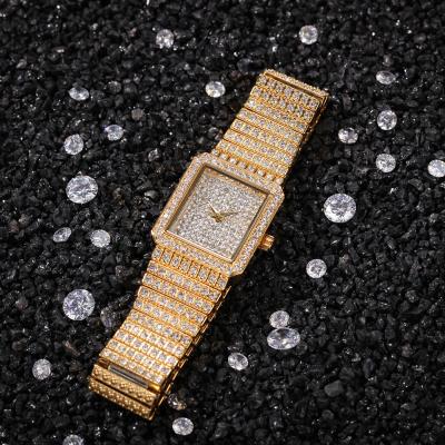 China High Quality Day/Date 2021 Iced Out Diamond Woman Quartz Watch Jewelry Quartz Watches for sale