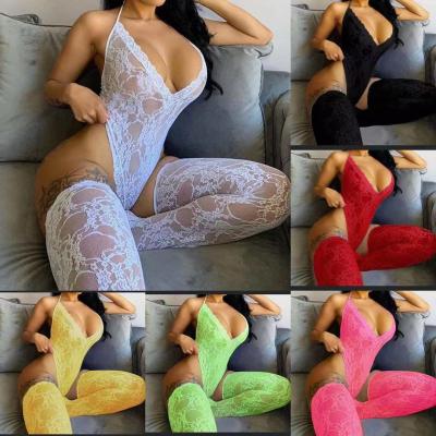 China Who respects the environment. USA Love Plus Pink Jumpsuit Breathable Deep Most Popular Women Underwear Colorful Colorful Sexy Lace Size XL Set Teddy Lingerie With Stockings for sale