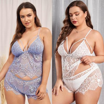 China Factory Wholesale Love OEM&ODM Breathable Deep Plus Size Underwear V Jumpsuit Teddy Catsuit Sexy Lingerie for sale