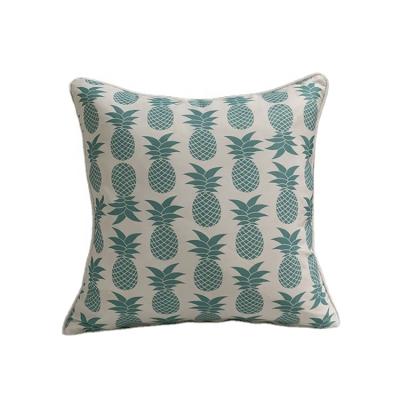 China Waterproof Indoor Outdoor Teal Aqua Teal Pineapple Pineapple Deck Furniture Decorative Pillow Patio Waterproof for Sofa for sale