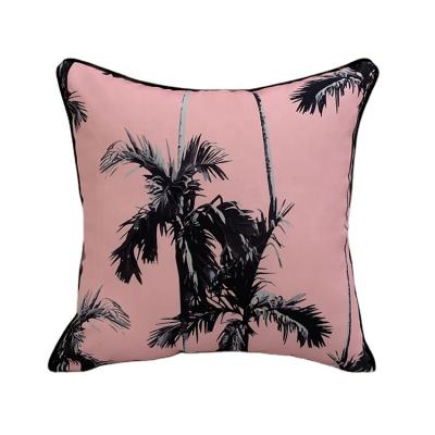 China Outdoor waterproof rose flower darden retro rainforest floral fiesta jungle tile throw pillow for sale