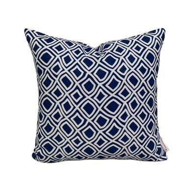 China Waterproof Outdoor Cushion Cheap Blue Decorative Coral Pillow Online for sale