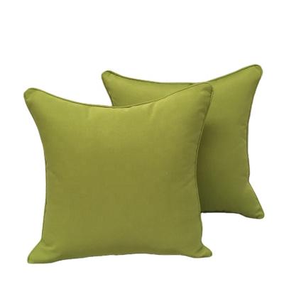 China Plain Lime Scatter Cushion Waterproof Outdoor Green Water Repellent Coating Covers for sale