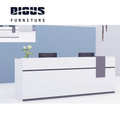 China Small table industrial desk wholesale price reception Dious style retail reception desk counter for sale