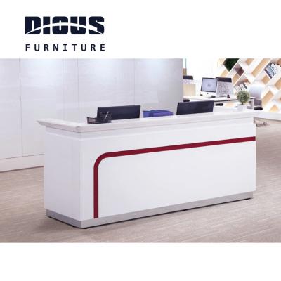 China Hot Sale Industrial High Quality Luxury Dious Style Modern White Beauty Salon Reception Desks for sale