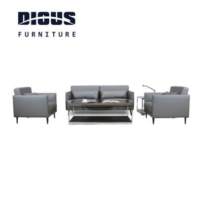 China Modular High Quality Modern PU Leather Office Seat Commercial Dious Office Sofa for sale