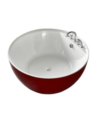 China Round Shape Freestanding Acrylic Luxury Bathtub And Freestanding Bathtub For Adult for sale