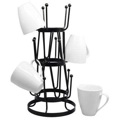 China Sustainable 3 Tier Countertop Metal Mug Rack For Coffee, Glasses, And Mugs for sale