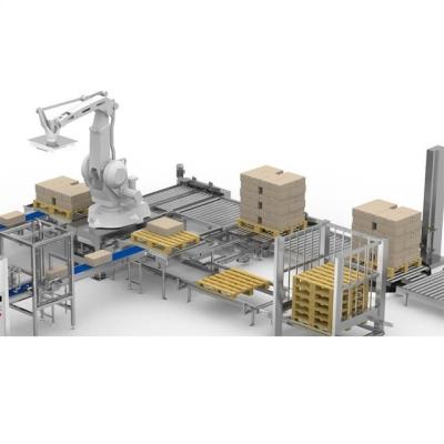 China Food Bag Robot Palletizer For Cases Stacking Cardboard Palletizing for sale