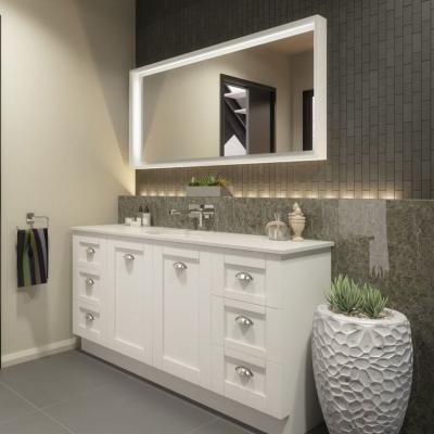 China Modern Practical Bathroom Lacquer European Vanity Cabinets for sale