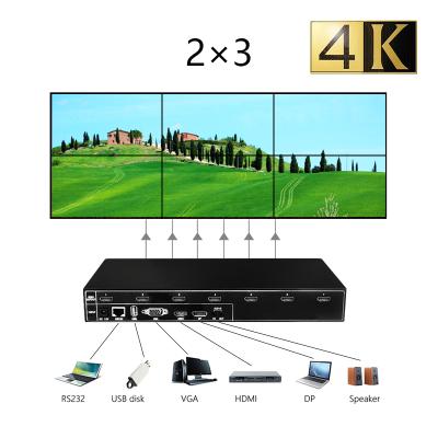 China Multi Signal UHD 2X3 Video Wall Controller 1x5 1x6 1x7 2x3 Splicing TV Wall Controller Video Wall Processor for sale