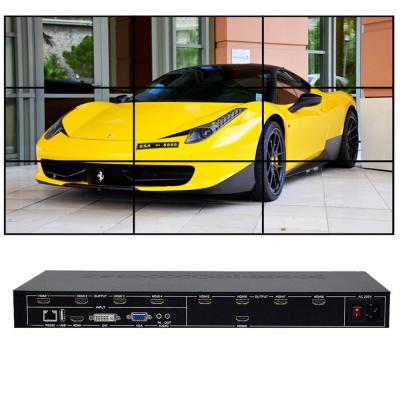 China TV Wall Controller 3x3 Video Wall Controller 9 TV 3x3 2x4 4x2 2x5 LCD DIY USB DVI VGA TV Wall Processor Video Wall Controller for sale