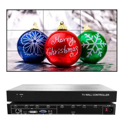 China TV Wall Controller 3*3 Video Wall Controller 9 TV 3*3 2*4 4x2 2x5 HDM I TV Wall Processor Video Wall Controller for sale