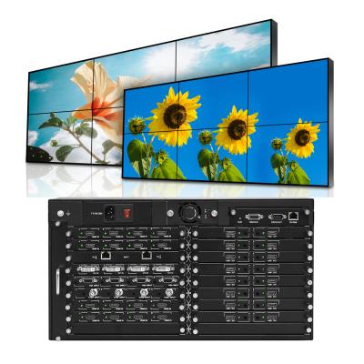 China 4k 3x6 Video Wall Controller 2x9 HD MI DVI VGA CVBS RJ45 Controller 4k Video Wall 48.26*40.3*14 for sale