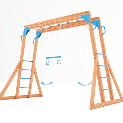 China Study Swing Set Climb Frame Monkey Bar Equipment Backyard Playset for sale