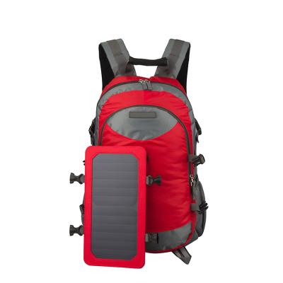 China New Arrival Waterproof Solar Power Backpack Unisex Slocable Backpack With Solar Panel for sale