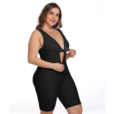 China High Quality Women's Shapewear Body Faja Tummy Control Full Butt Breathable Jumpsuit Plus Size Shapers for sale