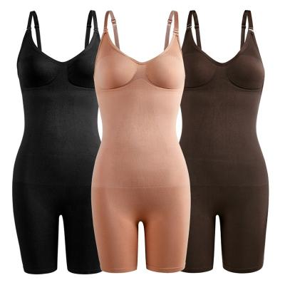 China Breathable Support OEM Service Plus Size Viable High Compression Tummy Control Butt Lifter Jumpsuit Plus Size Shapewear for sale