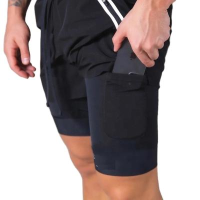 China Quick Dry Breathable Polyester Training Running Pocket Shorts Activewear Fitness Men Workout Gym Shorts for sale