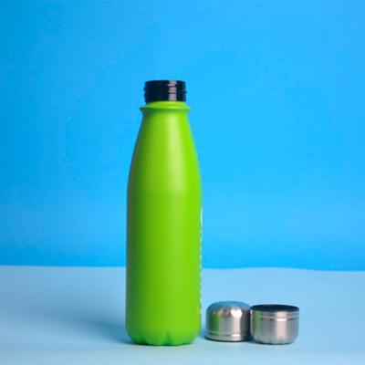 China Logo Printing Leak-Proof Sports Cola Water Shape Viable Custom Water Bottle Aluminum Cola Flask for sale