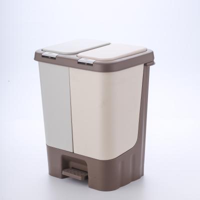 China Amazon Sustainable Hot Sale Home Pressing Type Office Plastic Bins Bins With Lid for sale