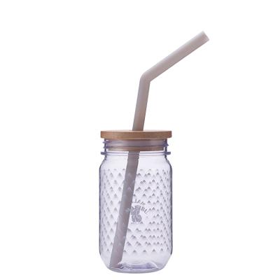 China Wholesale Disposable ODM OEM Accepted Mason Jar Glass Sustainable Plastic Mason Jars for sale