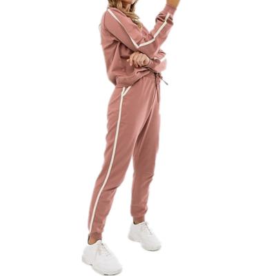 China Women's Organic Cotton 2pcs Anti-UV Set OEM Ladies Real Plain Tracksuit Women's Top Tracksuit Set for sale