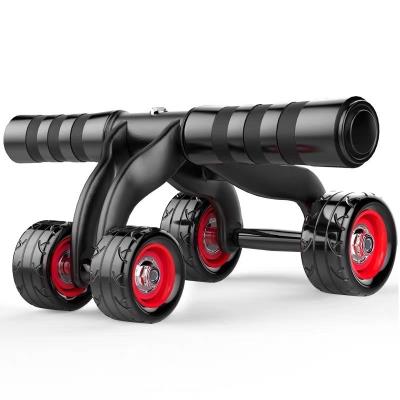 China Non-Slip 4 Wheel Abdominal Training Roller Fitness Equipment For Core Workout for sale