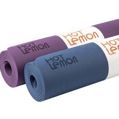 China Wholesale Custom Printed Eco Friendly Non-slip Premium Yoga Tape Mat PVC Yoga Tape Mat Pilates And Fitness Mat for sale