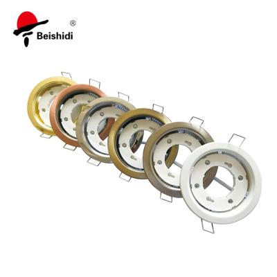 China Residential GX53 Led Ceiling Down Light Fitting Housing Downlight GX53 Steel Lighting Fixture for sale