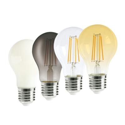 China Top quality high power led bulb A60 E27 4/6/8/10/12W led filament residential led bulb for sale