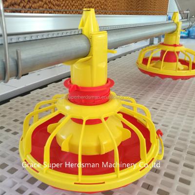 China Pure PP Material Automatic Poultry Pan Feeder And Nipple Drinker For Broiler for sale