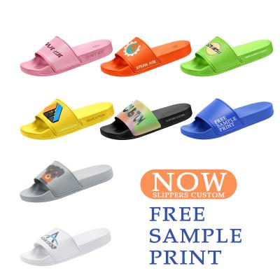 China Fashion Trend Designer  Slippers For Men Custom Logo Slides With Custom Blank Slippers Footwear Women Slides Custom Men Slides With Logo for sale