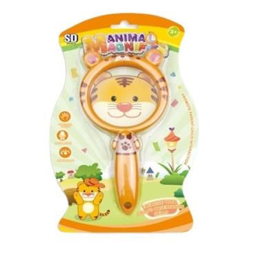 China 4 Designs 2 Inch Magnifying Mirror Animal Magnifier Cartoon Kids Magnifying Glass for sale