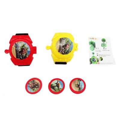 China ABS Material Plastic Toys Flying Disc Game Kids Shooter Toy Watch Disc Shooter for sale