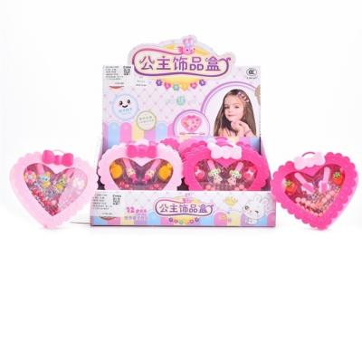 China Fashion Girl Plastic Beauty Playset Jewelry Toys Dress Up Princess Jewelry Beauty Accessories Toy for sale