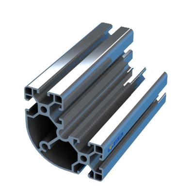 China Robot Fence European Standard Industry 6063-T5 Aluminum Extrusion 8080R Equipment Frame Aluminum Extrusion for sale