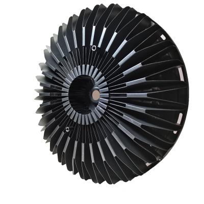 China Led Light OEM Flexible Led Heatsink Led Lamp Black Color Rounded Led Lamp Heatsink For Led Street Light for sale