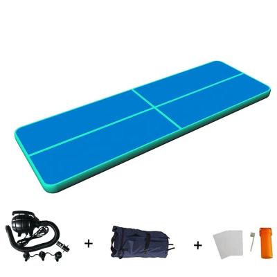 China DWF+1.2mm High Quality Durable Drop Stitch Fabric Gym Air Track Plato Mat Inflatable Air Tumble Tumbling for sale