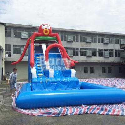 China Handmade and Customized Size Stitching/PVC Shape/Logos Inflatable Water Slide for Adults or Kids for sale